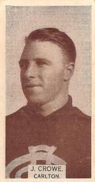1933 Wills's Victorian Footballers (Small) #101 James Crowe Front